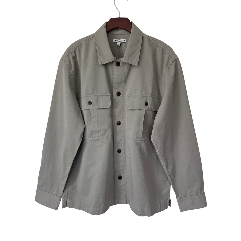 Madewell Overshirt in Uniform Twill Cotton Mens M‎ Washed Olive NWT $138 NZ239